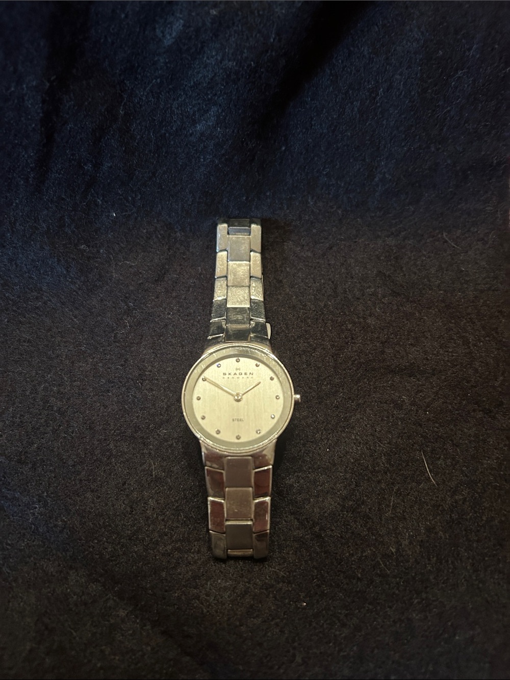 Skagen Silver Tone Minimalist Ladies Bracelet Watch